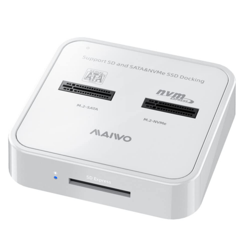Docking station MAIWO K3016SD, Type C 3.2 na 2 x M.2 (SATA i PCIe NvMe), SD Card, beli - Image 5