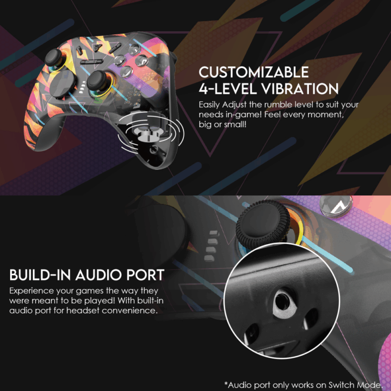Joypad wireless Fantech WGP15 EOS PRO multiplatform RGB rainbow
