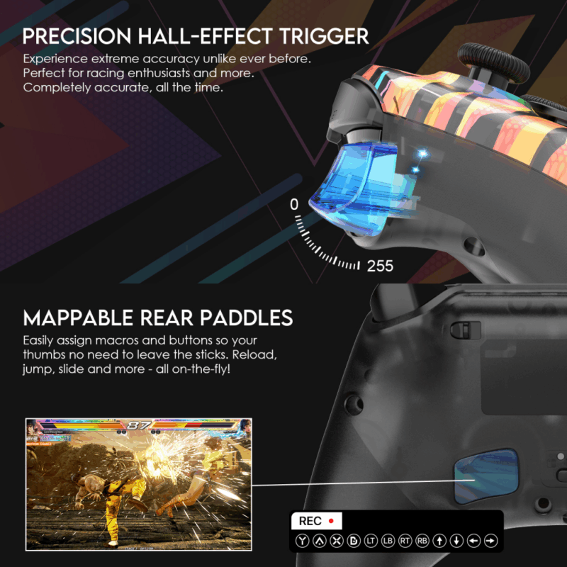 Joypad wireless Fantech WGP15 EOS PRO multiplatform RGB rainbow