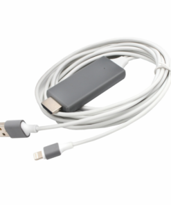 Kabl lightning na HDMI USB 2m sivi