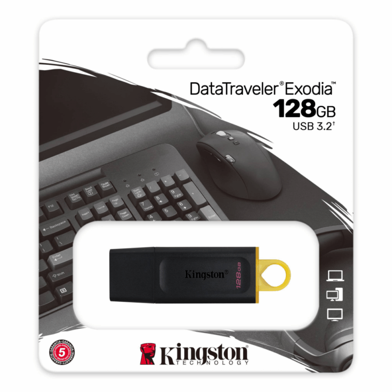 Kingston Data Traveler Exodia Onyx DTX USB flash memorija 128GB 3.2 crna