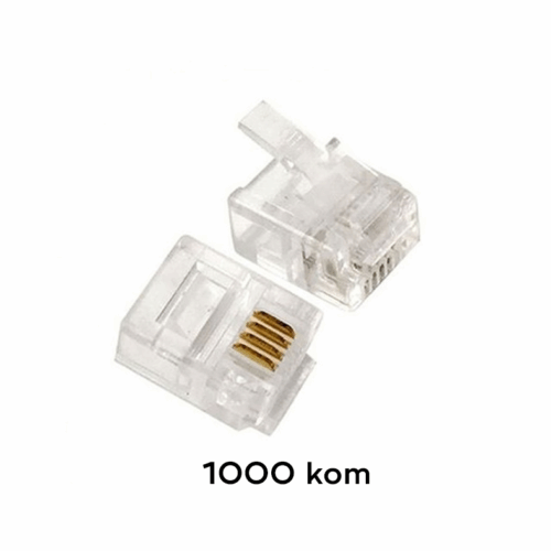 Konektor RJ11 telefonski 6P4C JWD-C13 1000kom