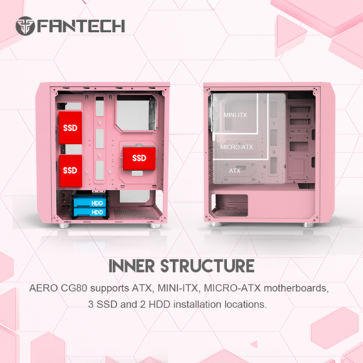 Kuciste Gaming Fantech CG80 Midi Sakura - Image 5