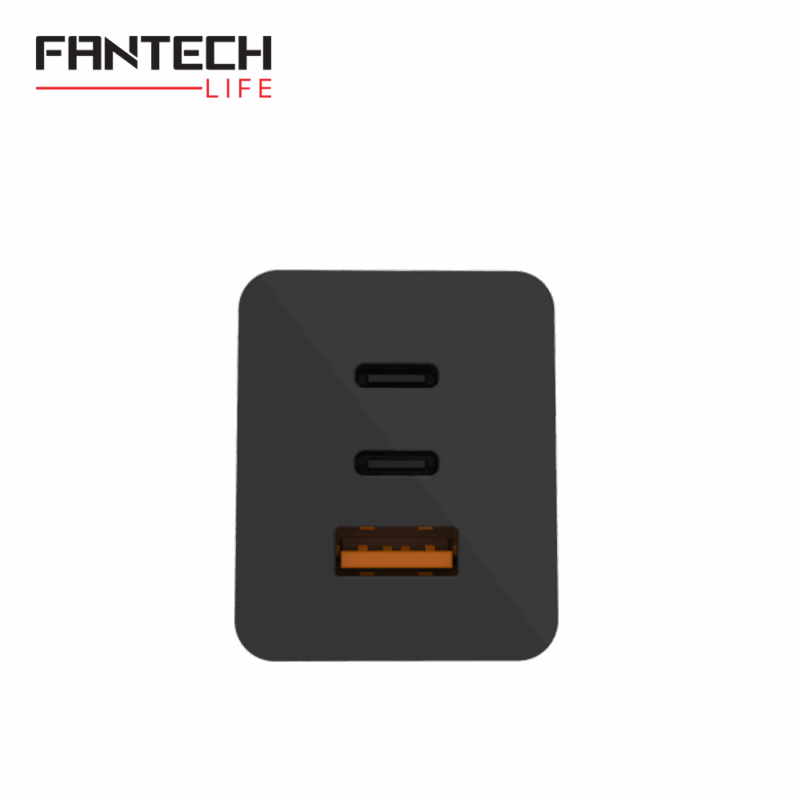 Kucni punjac Fantech CWG301 2xPD + QC 65W crni