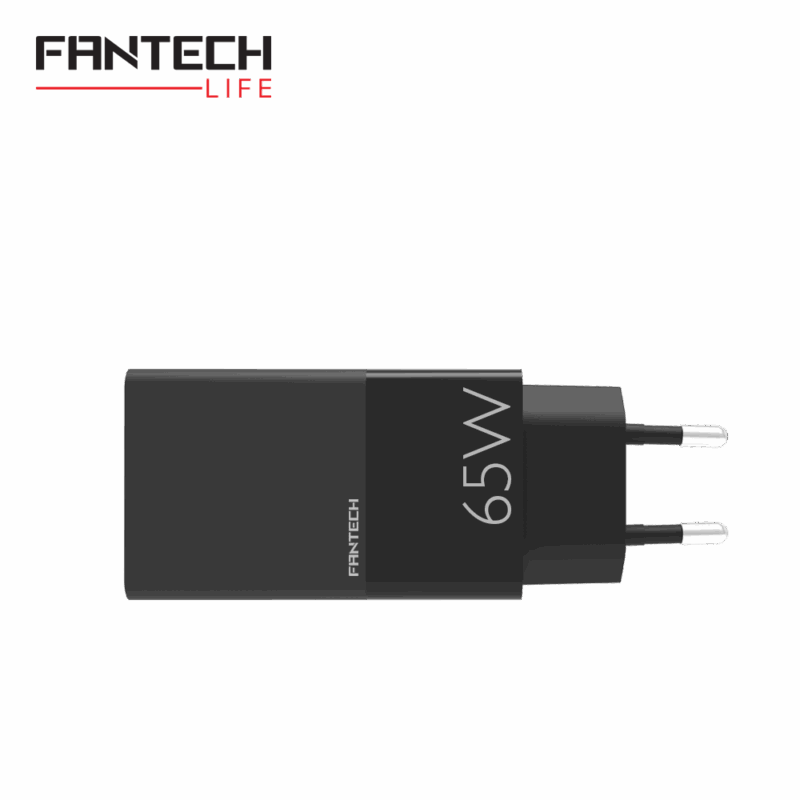 Kucni punjac Fantech CWG301 2xPD + QC 65W crni