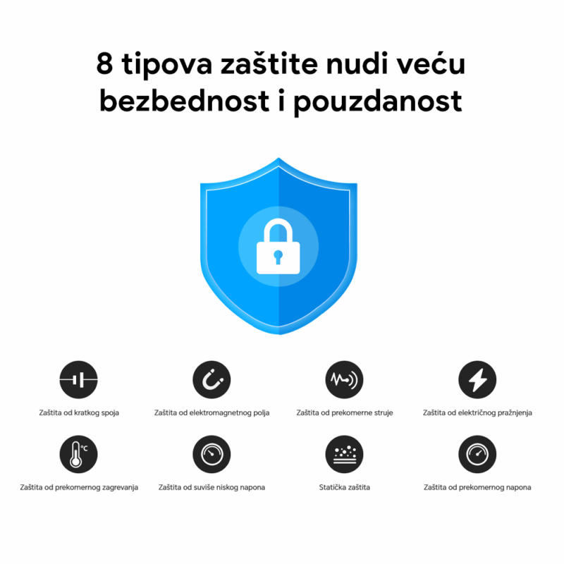 Kucni punjac Honor Super Charge 66W sa kablom beli