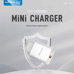 Kucni punjac KONFULON JK82 + PX14 PD 20W, QC 18W, sa kablom USB na Lightning beli