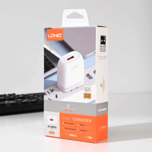 Kucni punjac LDNIO A1209Q QC3.0, 18W sa Type C kablom beli