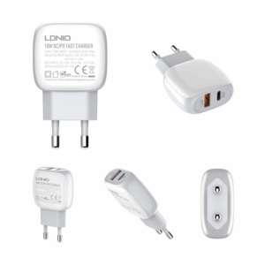 Kucni punjac LDNIO A2313Q PD + QC3.0 sa Type C kablom
