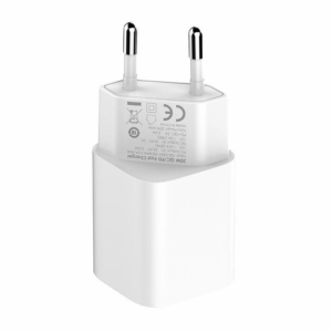 Kucni punjac LDNIO A2318C 20W PD Quick Charge 3.0 sa Type C na iPhone lightning kablom beli