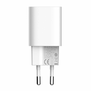 Kucni punjac LDNIO A2318C 20W PD Quick Charge 3.0 sa Type C na iPhone lightning kablom beli