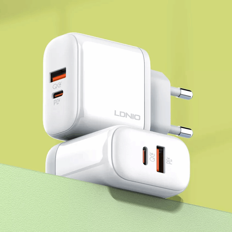 Kucni punjac LDNIO A2526C PD, QC4+, QC3.0, PPS 45W USB na Lightning