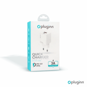 Kucni punjac Pluginn PI-D73-33w, GaN, QC3.0 PD3.0, PPS, USB-PD 20W+33W, 53W (total) beli CE