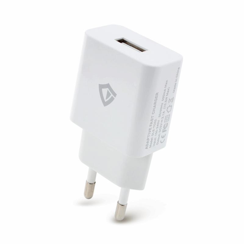 Kucni punjac Teracell Evolution TC-02 5V 2.1A sa iPhone lightning kablom beli CE
