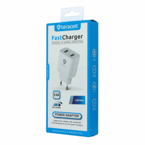 Kucni punjac Teracell Evolution TC-04, QC PD, USB-PD 18W+18W, 36W (total) beli CE