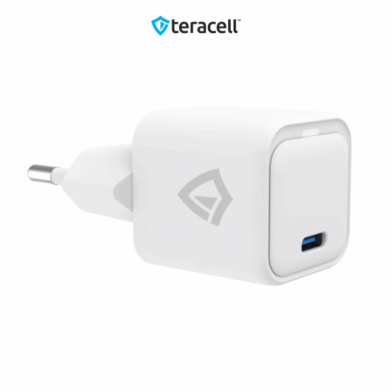 Kucni punjac Teracell Evolution TC-14GP, GaN, PD 3.0, 20W sa PD Type c kablom beli CE