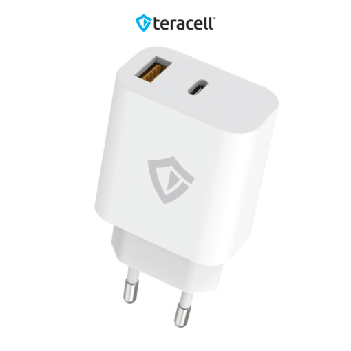 Kucni punjac Teracell Evolution TC-15GP, QC 3.0, PD 3.0, 20W sa PD Type c kablom beli CE - Image 2
