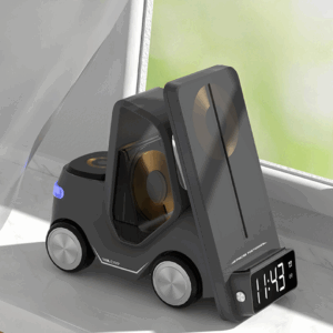 Kucni punjac Wireless 15W Viljuskar 5 u 1 sivi