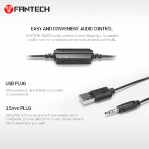 Laptop zvucnici Fantech GS202 Sonar crni