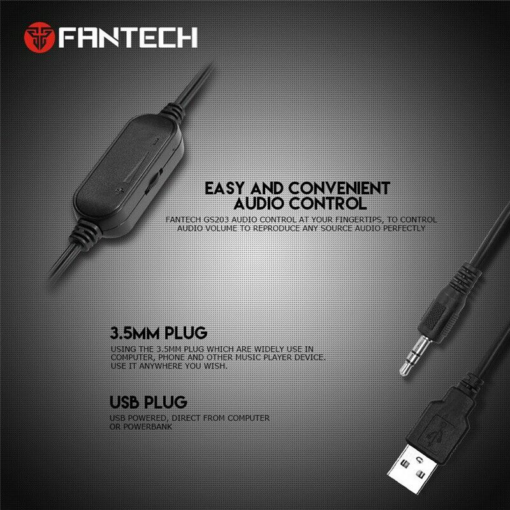 Laptop zvucnici Fantech GS203 Beat beli - Image 3