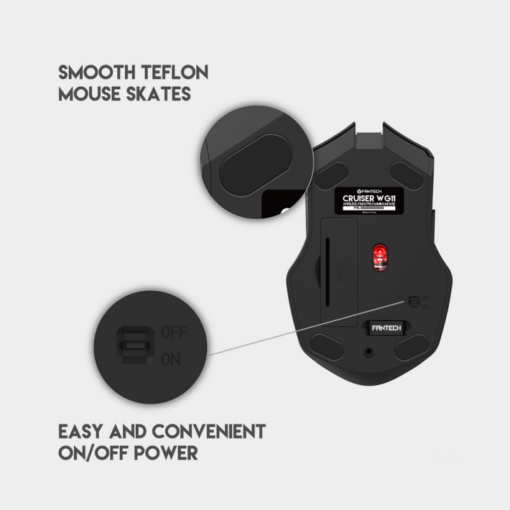 Mis Wireless Fantech WG11 Cruiser crni - Image 3