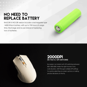 Mis Wireless Fantech WG12R raigor III beli