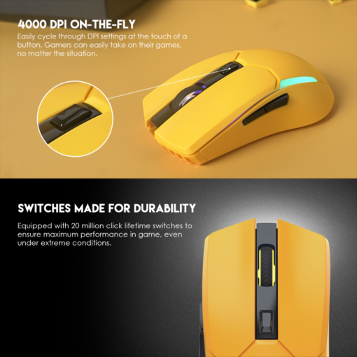 Mis Wireless Gaming Fantech WGC2 Venom II zuti - Image 4