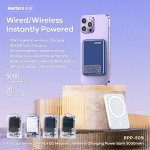 Power bank prenosiva baterija Magsafe REMAX RPP-509 Fantasy Series PD 20W + Wireless 15W Fast Charging 5000mAh beli