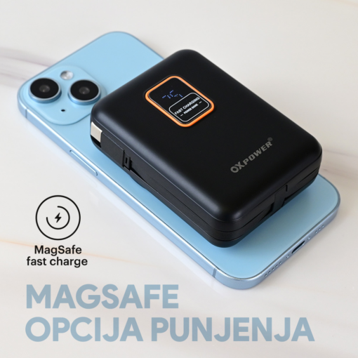 Power bank prenosiva baterija Oxpower PDW11 PD QC 22.5W 12000 mAh crna - Image 2
