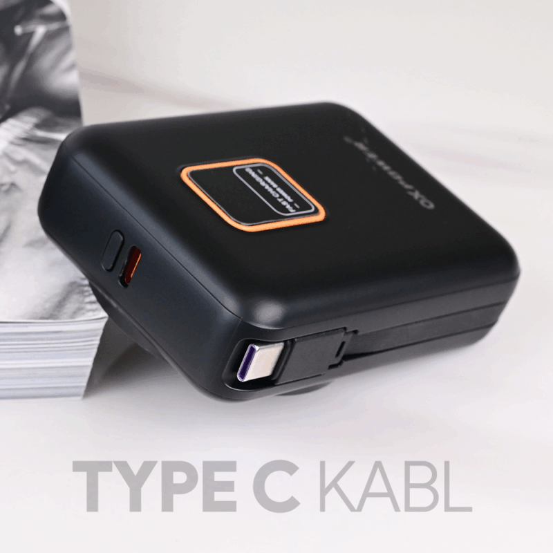 Power bank prenosiva baterija Oxpower PDW11 PD QC 22.5W 12000 mAh crna