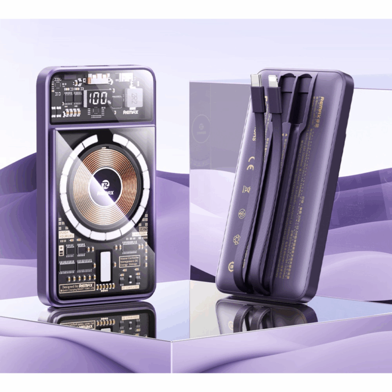 Power bank prenosiva baterija REMAX Phantom Series RPP-580 PD 20W+QC 22.5W 10000mAh plavi