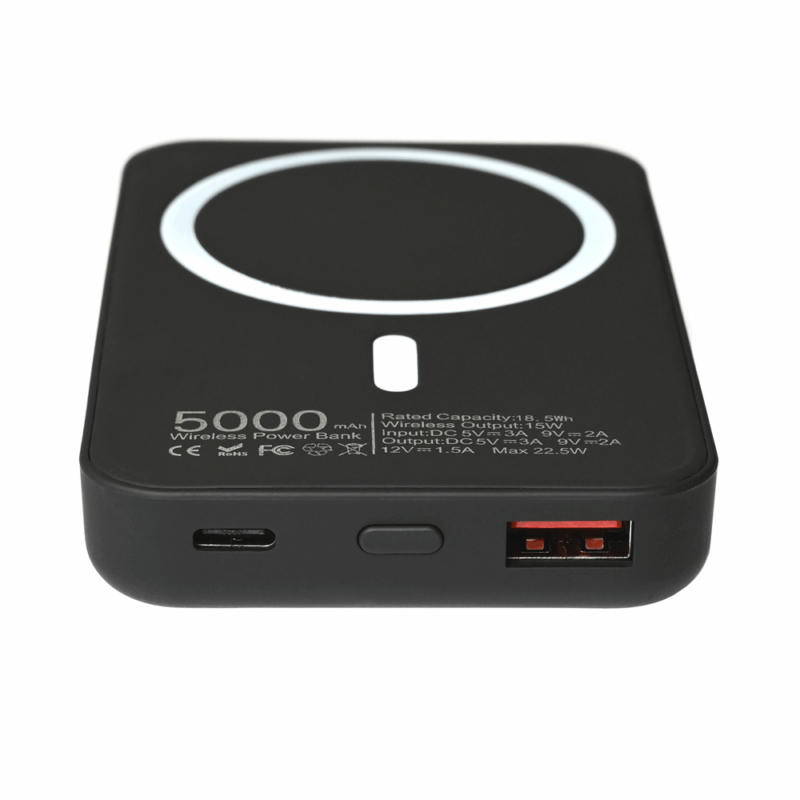 Powerbank Magsafe PD 5000 mAh crna