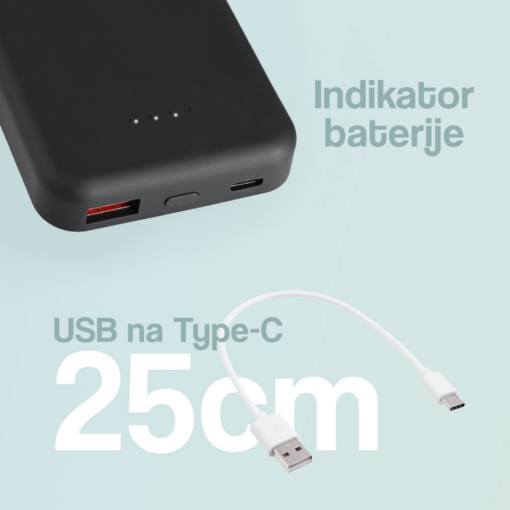 Powerbank Magsafe PD 5000 mAh crna - Image 3