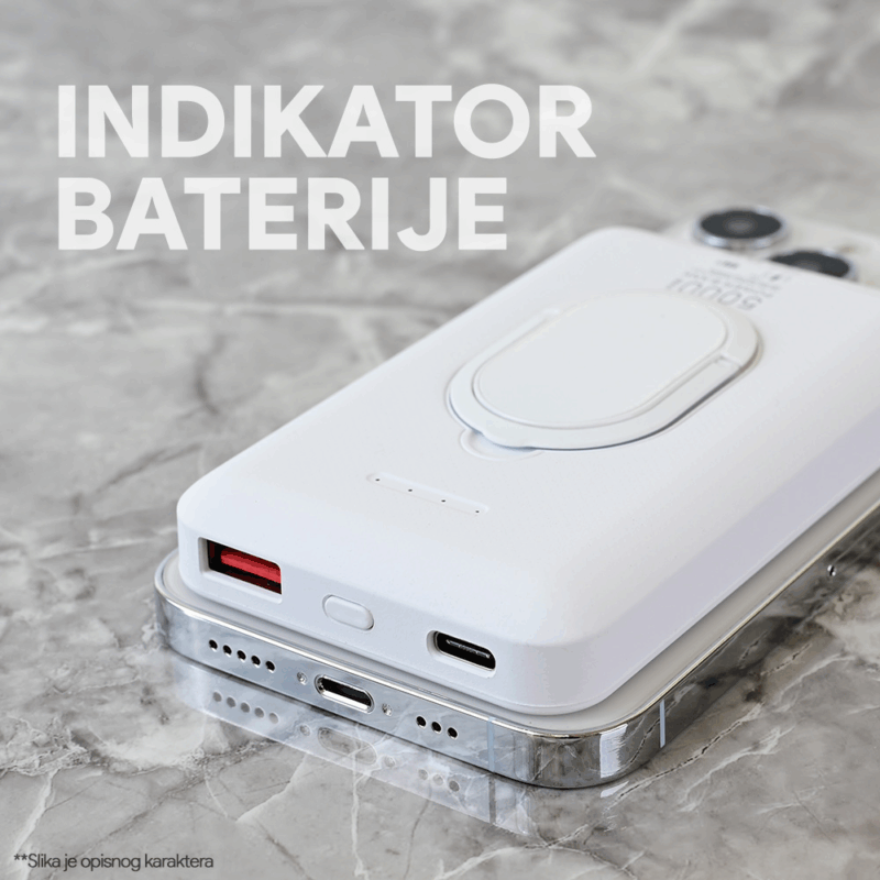 Powerbank Magsafe PDW 51 5000mAh bela