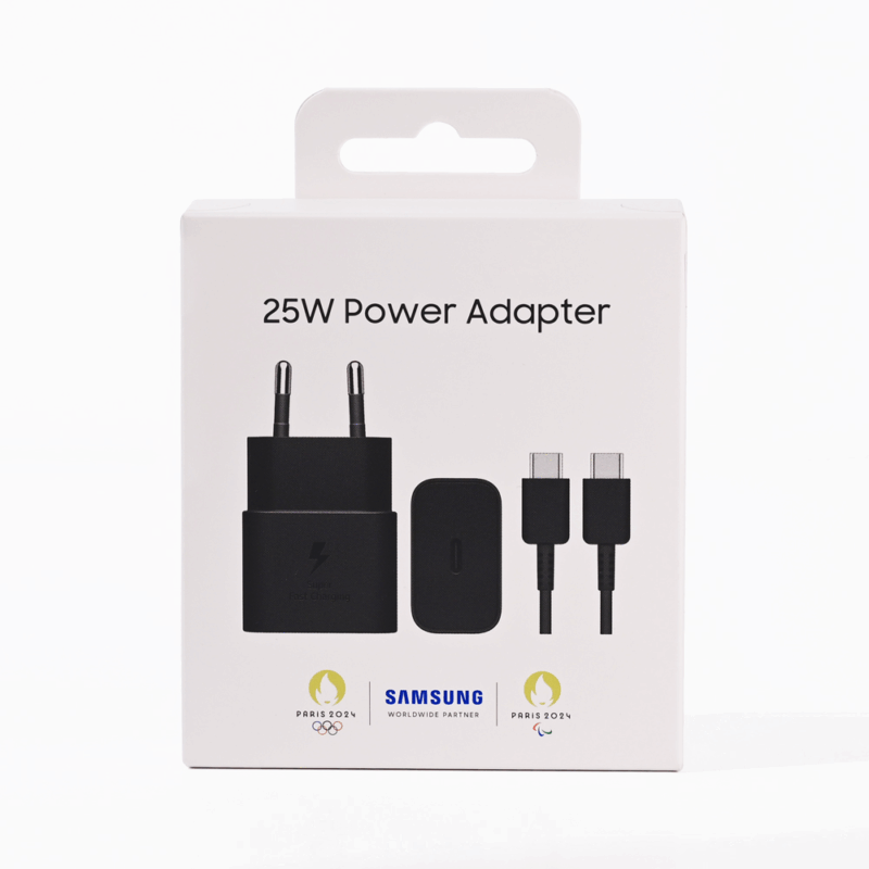 Samsung kucni punjac (USB Type-C) 3A 25W sa kablom crni (EP-T2510-NBE)