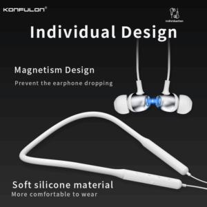 Slusalice KONFULON BHS-12 Magnetic wireless bele
