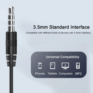 Slusalice REMAX Wired RW-105 3.5 mm crne