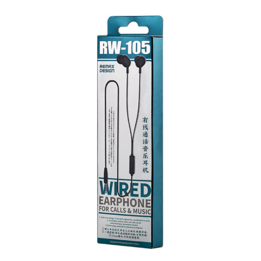 Slusalice REMAX Wired RW-105 3.5 mm crne - Image 5