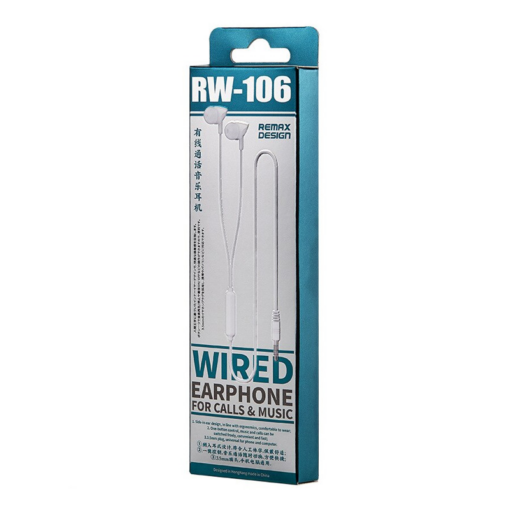 Slusalice REMAX Wired RW-106 3.5 mm bele - Image 4
