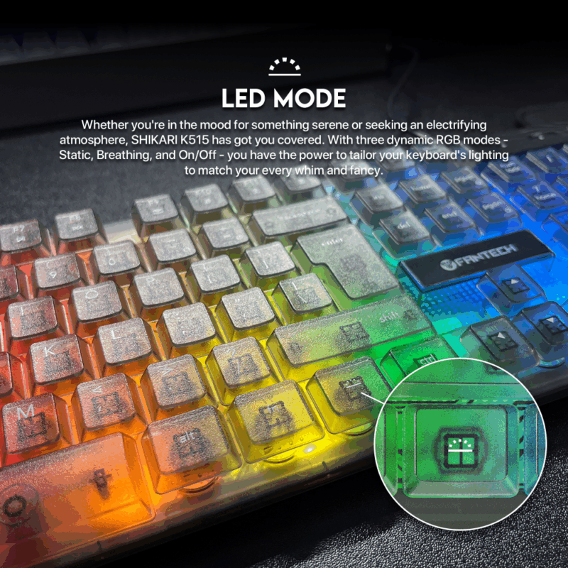 Tastatura Gaming Fantech K515 Shikari crna