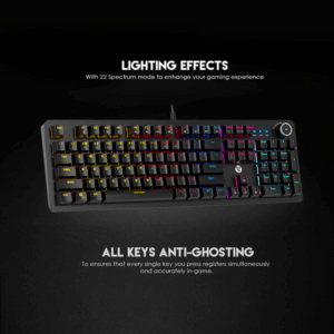 Tastatura Mehanicka Gaming Fantech MK853 RGB Maxpower crna (Red switch)