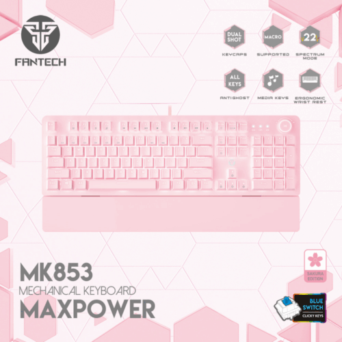 Tastatura Mehanicka Gaming Fantech MK853 RGB Maxpower (blue switch) Sakura