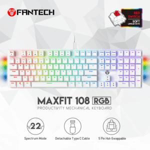 Tastatura Mehanicka Gaming Fantech MK886 RGB Atom crna (Blue switch)