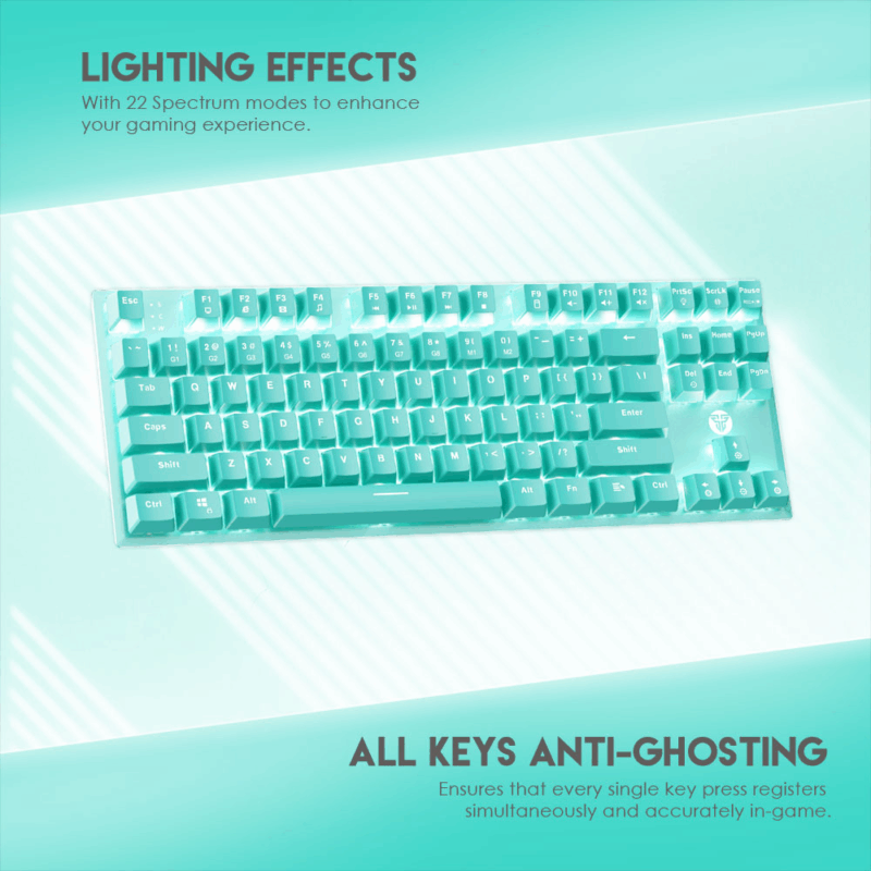 Tastatura Mehanicka Gaming Fantech MK856 RGB Maxfit 87 (Red switch) Mint Edition