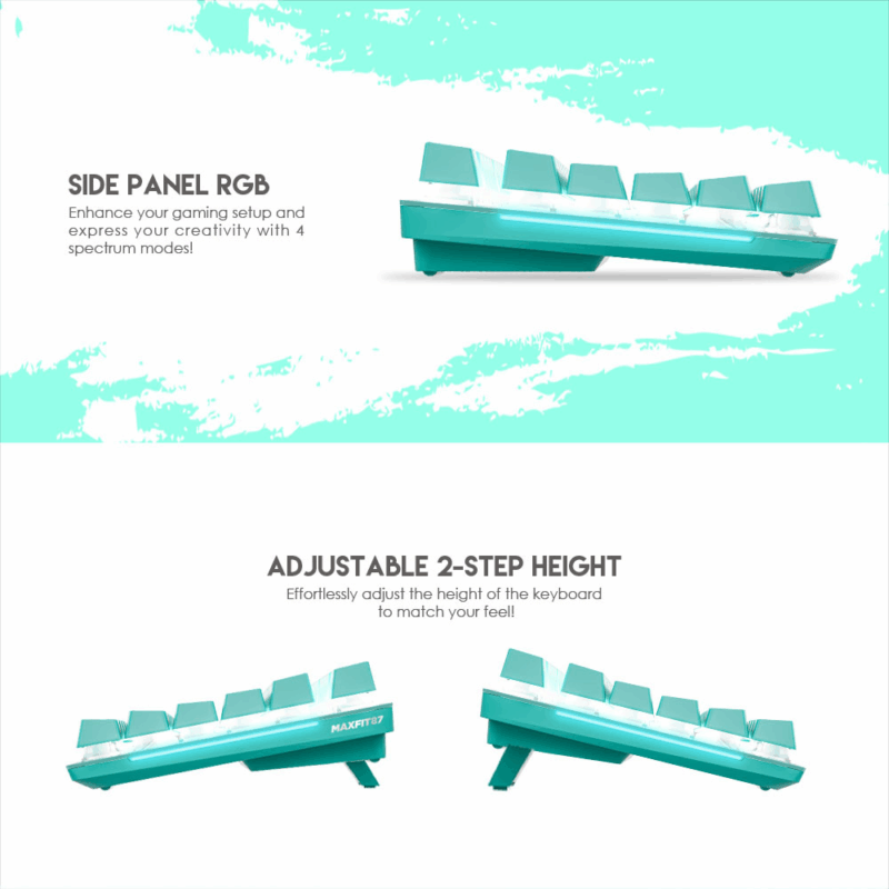 Tastatura Mehanicka Gaming Fantech MK856 RGB Maxfit 87 (Red switch) Mint Edition