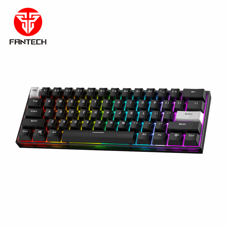 Tastatura Mehanicka Gaming Fantech MK857 RGB Maxfit61 FROST crna (Blue switch)