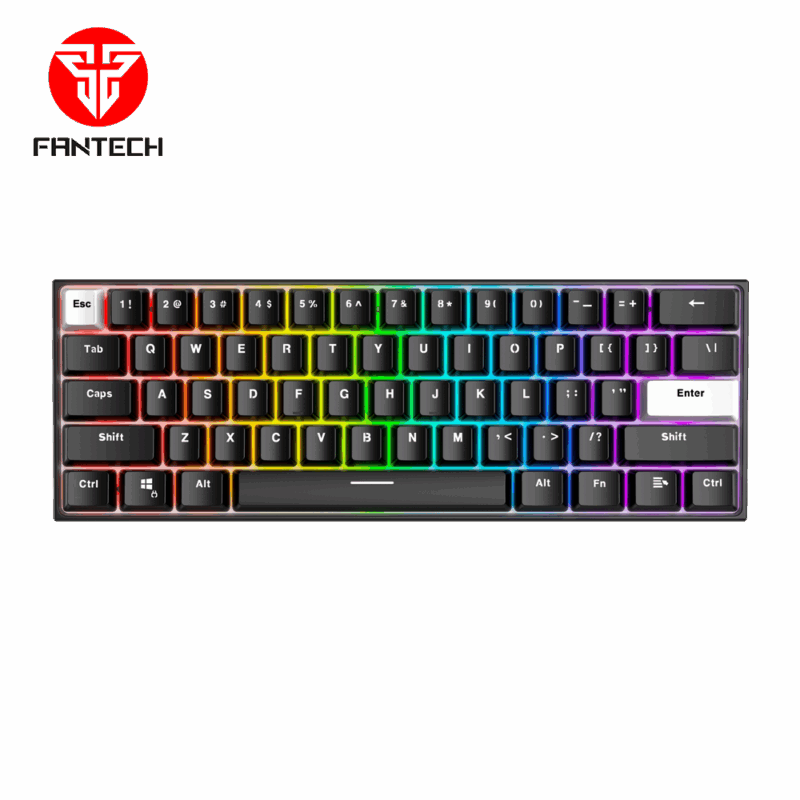 Tastatura Mehanicka Gaming Fantech MK857 RGB Maxfit61 FROST crna (Blue switch)