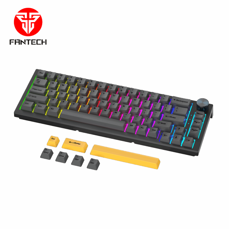Tastatura Mehanicka Gaming Fantech MK858 RGB Maxfit67 crna (brown switch)