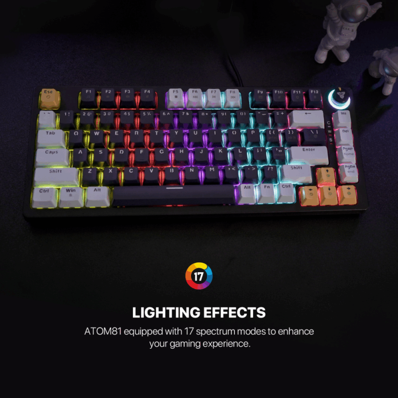Tastatura Mehanicka Gaming Fantech MK875 RGB Atom 81 Navy (Blue switch)