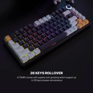 Tastatura Mehanicka Gaming Fantech MK875 RGB Atom 81 Navy (Blue switch)